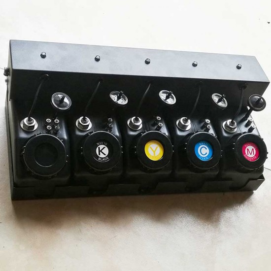 UV continuous ink supply system 5 color 1-liter ink tank CISS UV continuous ink supply system 5 color 1-liter ink tank CISS
