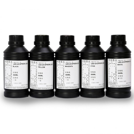 500ML LED UV Ink for DX4 DX5 DX6 DX7 A2 A3 A4 Large Flatbed Inkjet Printer 500ML LED UV Ink for DX4 DX5 DX6 DX7 A2 A3 A4 Large Flatbed Inkjet Printer