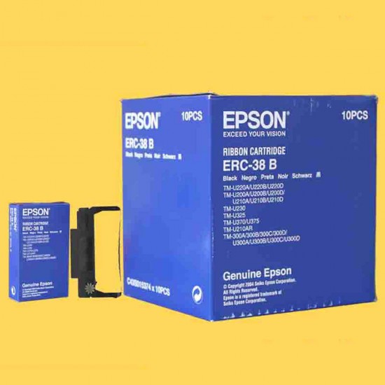Epson ERC-38B 30B 34B ribbon cartridge dot matrix tape black